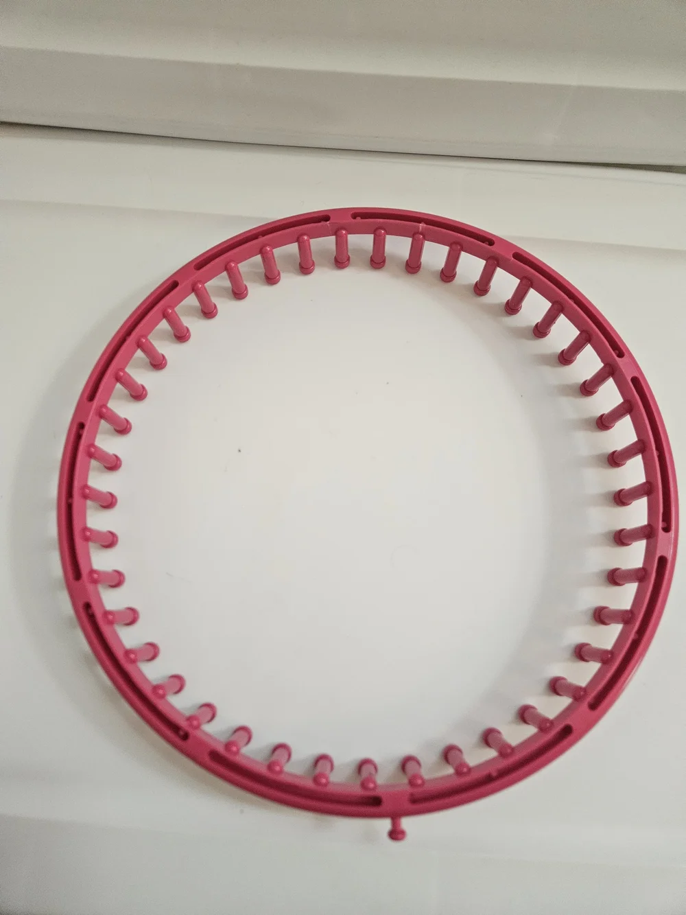 Extra Large Pink Round Knitting Loom Ring Durable 11 Inch